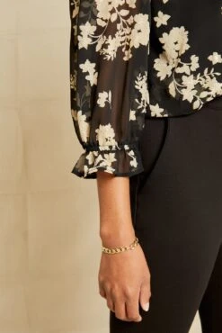 Myra Upcycled Blouse - Champagne Chiffon -AGOLDE || CITIZENS OF HUMANITY Sales 0758 Myra Chiffon Champagne Chiffon 10028 web