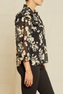 Myra Upcycled Blouse - Champagne Chiffon -AGOLDE || CITIZENS OF HUMANITY Sales 0758 Myra Chiffon Champagne Chiffon 9966 web