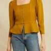 Nadja Upcycled Blouse -AGOLDE || CITIZENS OF HUMANITY Sales 0802 Nadja Upcycled Citron Upcycled Fabric 2077 web
