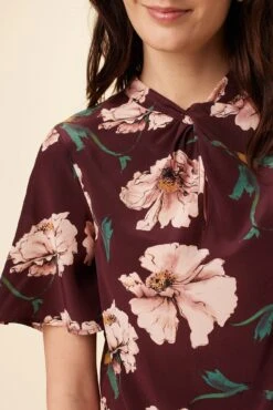 Seville Washable Silk Blouse - Paysage Sepia -AGOLDE || CITIZENS OF HUMANITY Sales 0806 Seville Paysage Sepia 4