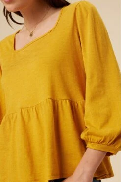 Blake Cotton Slub Blouse - Sunflower -AGOLDE || CITIZENS OF HUMANITY Sales 0808R1 Blake Sunflower 4
