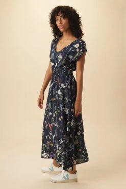 Sarla Ecovero Dress - Gemini Navy -AGOLDE || CITIZENS OF HUMANITY Sales 08 10219 Sarla Gemini Navy 2