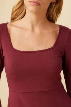 Braylee Reverie Knit Dress - Pomegranate -AGOLDE || CITIZENS OF HUMANITY Sales 10033 Braylee Pomegranate 4