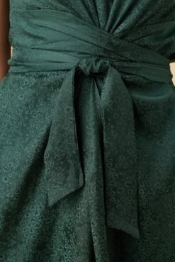 Josie Cupro Viscose Jacquard Dress - Darkest Spruce -AGOLDE || CITIZENS OF HUMANITY Sales 10058 Josie Darkest Spruce 4