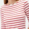 Francoise 3/4 Sleeve Dream Knit Tee - Red Poppy Stripe -AGOLDE || CITIZENS OF HUMANITY Sales 1005R1 34 Francoise Red Poppy Stripe 4