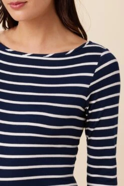 Francoise 3/4 Sleeve Dream Knit Tee - Basque Stripe -AGOLDE || CITIZENS OF HUMANITY Sales 1005 34 Slv Francoise Basque Stripe 4