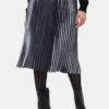 Blaze Skirt - Pewter -AGOLDE || CITIZENS OF HUMANITY Sales 10108 Blaze Pleated Pewter 1