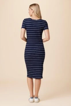 Juniper Paris Rib Dress - Pippa Stripe 8 Juniper Paris Rib Dress - Pippa Stripe -AGOLDE || CITIZENS OF HUMANITY Sales 10142 Juniper Pipa Stripe 3