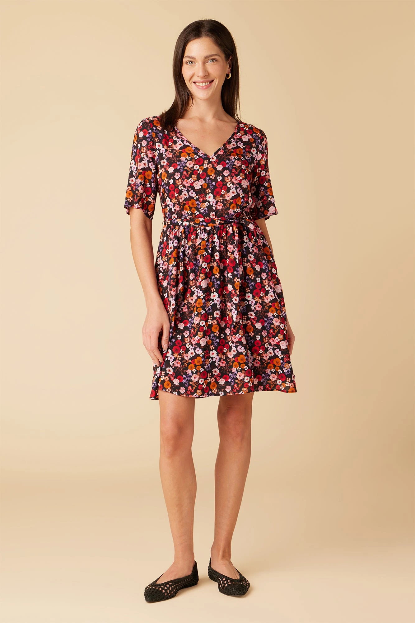 Lulu Ecovero Dress - Villa Floral 3 Lulu Ecovero Dress - Villa Floral