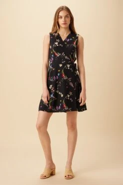 Ivy Washable Silk Dress - Marin Floral