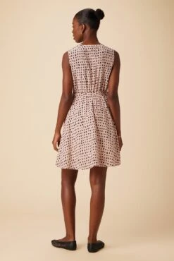 Ivy Washable Silk Dress - Valencia Dot Pink -AGOLDE || CITIZENS OF HUMANITY Sales 10165 Ivy Valencia Dot 3