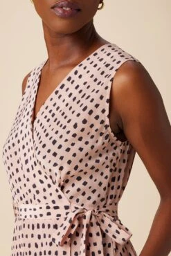 Ivy Washable Silk Dress - Valencia Dot Pink -AGOLDE || CITIZENS OF HUMANITY Sales 10165 Ivy Valencia Dot 4