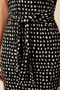 Colombe Viscose Knit Dress - Valencia Dot Black -AGOLDE || CITIZENS OF HUMANITY Sales 10176 SS Colombe Viscose Knit Valencia Dot Black 4