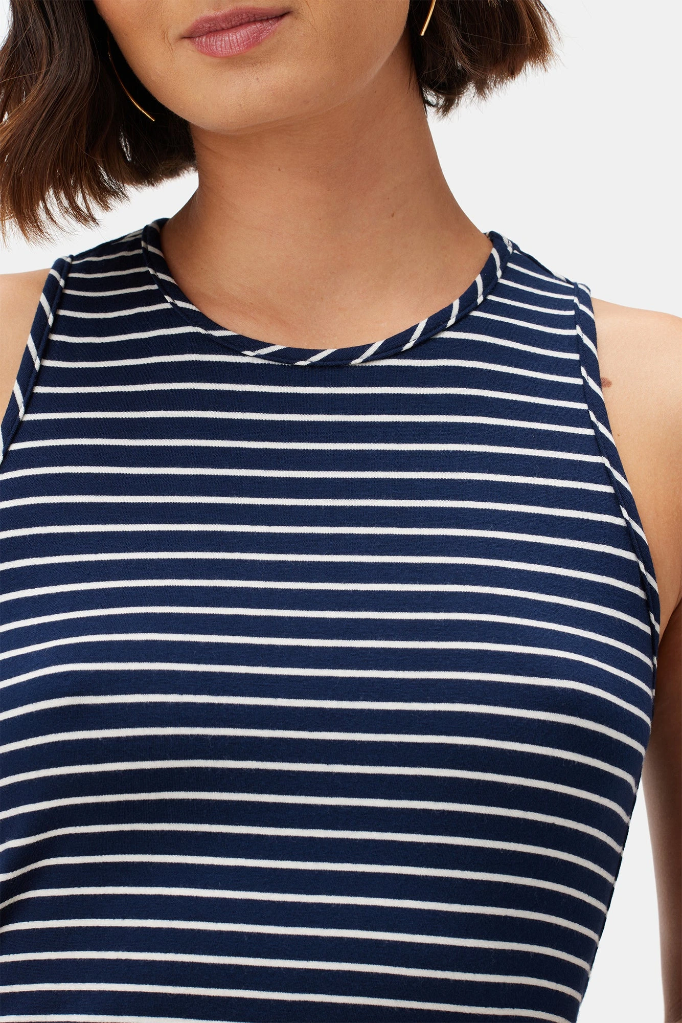 Jillian Dream Knit Tank - Navy Natural Stripe 6 Jillian Dream Knit Tank - Navy Natural Stripe - Image 4