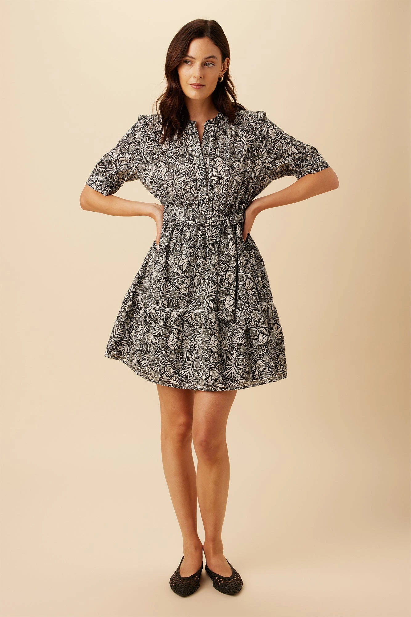 Malta Organic Cotton Dress - Nina Black 3 Malta Organic Cotton Dress - Nina Black