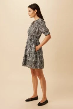 Malta Organic Cotton Dress - Nina Black 7 Malta Organic Cotton Dress - Nina Black -AGOLDE || CITIZENS OF HUMANITY Sales 10182 Malta Cotton Nina Black 2