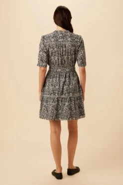 Malta Organic Cotton Dress - Nina Black 8 Malta Organic Cotton Dress - Nina Black -AGOLDE || CITIZENS OF HUMANITY Sales 10182 Malta Cotton Nina Black 3