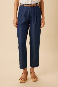 Larisa Denim Tencel Pant - Indigo