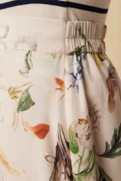 Blaze Washable Silk Skirt - Botanic Floral Ivory -AGOLDE || CITIZENS OF HUMANITY Sales 10227 Blaze Silk Lined Botanic Floral Ivory 5