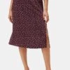 Ollie Washable Silk Skirt - Doucet Dot Vineyard