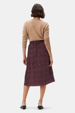 Ollie Washable Silk Skirt - Doucet Dot Vineyard -AGOLDE || CITIZENS OF HUMANITY Sales 10235 Ollie Silk Doucet Dot Vineyard 3