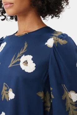 Darla 3/4 Sleeve Washable Silk Dress - Luna 10 Darla 3/4 Sleeve Washable Silk Dress - Luna -AGOLDE || CITIZENS OF HUMANITY Sales 10237 Darla LS Luna 4