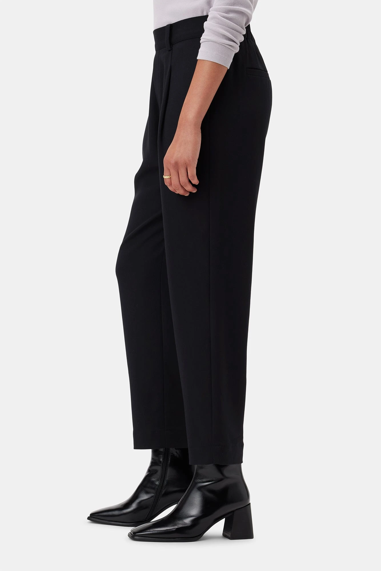 Roni Cotton Modal Spandex Pant - Black 3 Roni Cotton Modal Spandex Pant - Black