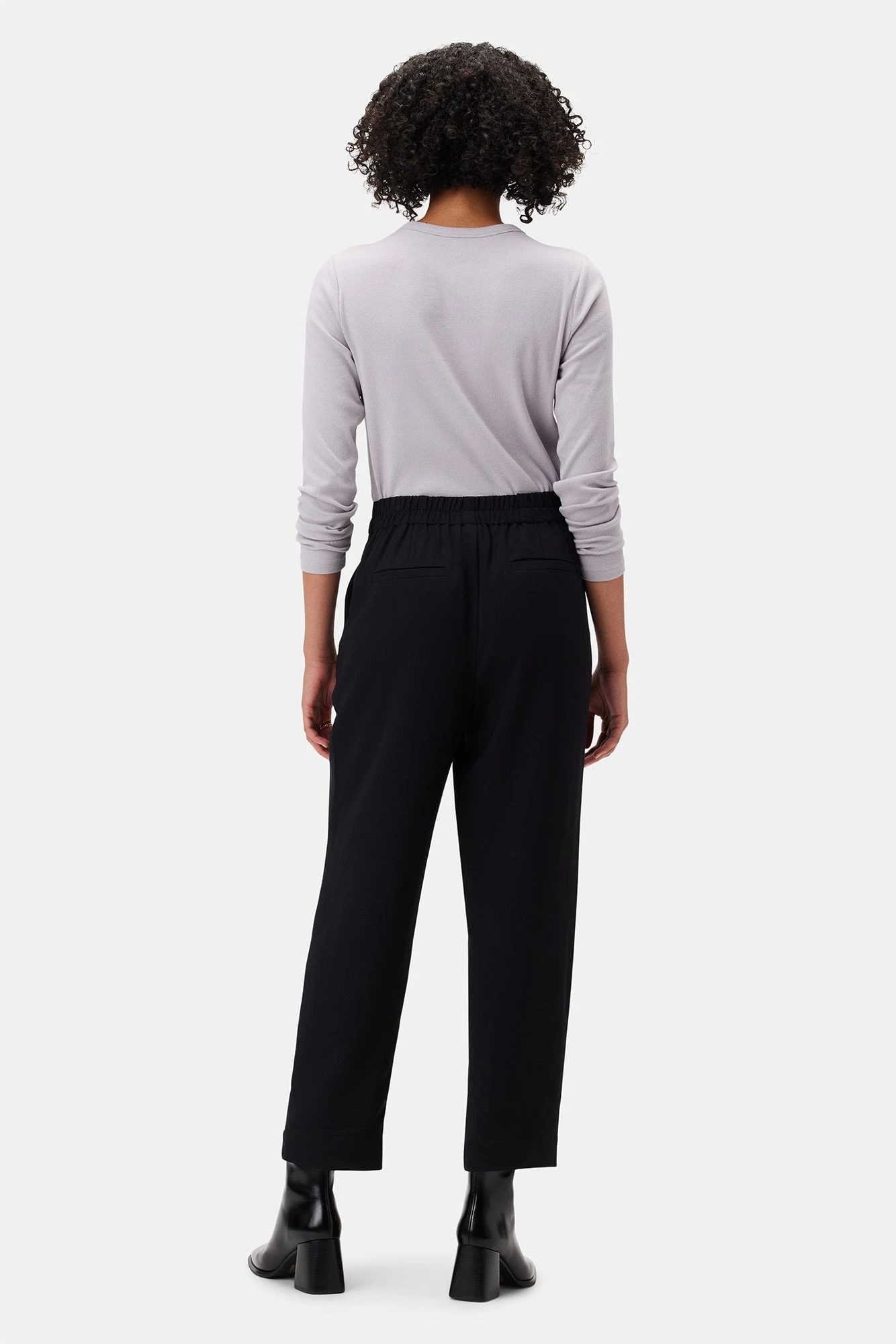 Roni Cotton Modal Spandex Pant - Black 5 Roni Cotton Modal Spandex Pant - Black - Image 3