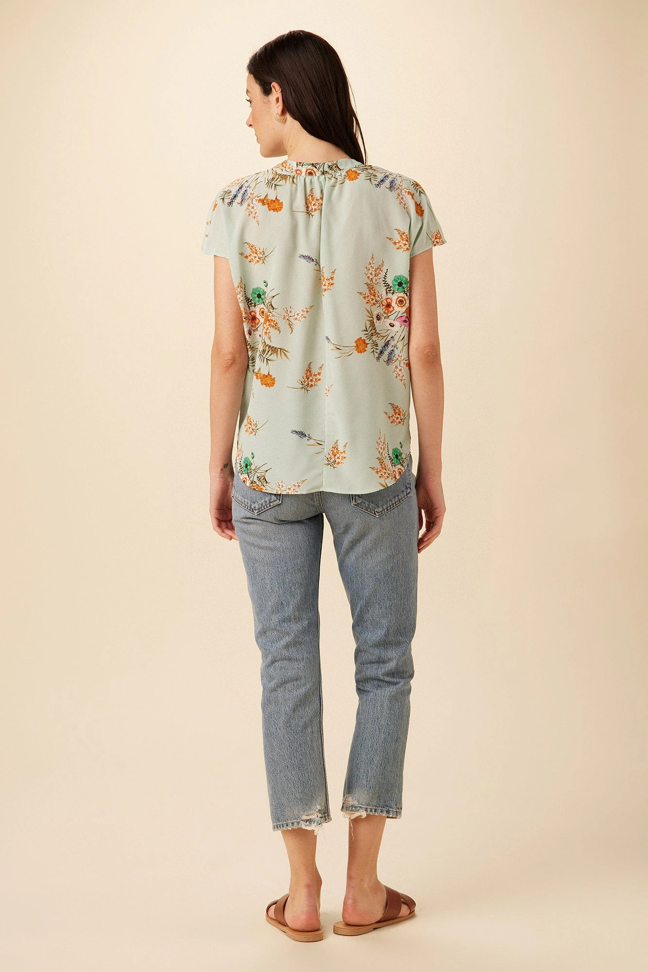 Renata Washable Silk Blouse - Cannes Floral 5 Renata Washable Silk Blouse - Cannes Floral - Image 3
