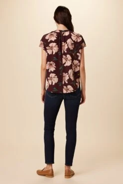 Renata Washable Silk Blouse - Paysage Sepia -AGOLDE || CITIZENS OF HUMANITY Sales 1068 Renata Paysage Sepia 3