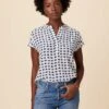 Renata Washable Silk Blouse - Squared Up White -AGOLDE || CITIZENS OF HUMANITY Sales 1068 Renata Squared Up White 1 ef065fb2 aee3 4e8a a07d 498ec169f328