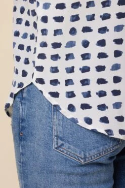 Renata Washable Silk Blouse - Squared Up White -AGOLDE || CITIZENS OF HUMANITY Sales 1068 Renata Squared Up White 5