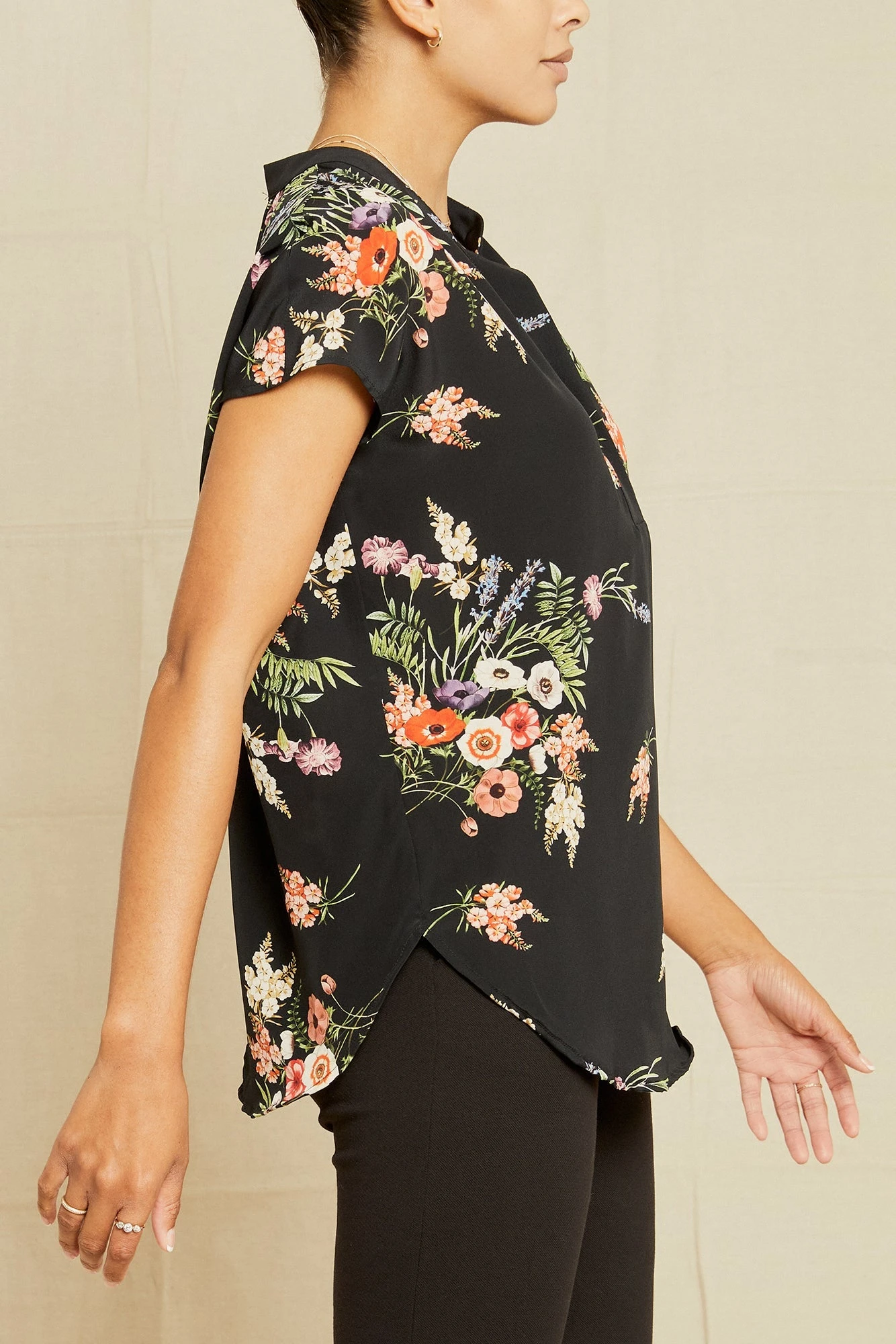 Renata Washable Silk Blouse - Treviso Floral 4 Renata Washable Silk Blouse - Treviso Floral - Image 2