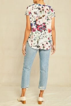 Renata Washable Silk Blouse -AGOLDE || CITIZENS OF HUMANITY Sales 1068 Renata Windsor 0876 web