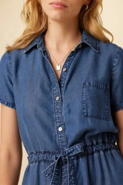 Hillary Eco Chambray Dress - Indigo -AGOLDE || CITIZENS OF HUMANITY Sales 1244 Hillary Indigo 4