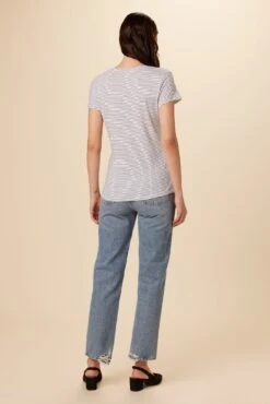 Joline Tee - Gigi White Stripe -AGOLDE || CITIZENS OF HUMANITY Sales 1334 Joline Gigi Stripe White 3