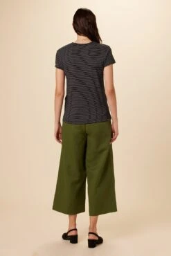 Leif Tencel Slub Tee - Gigi Black Stripe -AGOLDE || CITIZENS OF HUMANITY Sales 1335 Leif Gigi Stripe Black 3