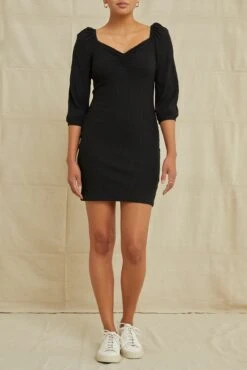 AGOLDE || CITIZENS OF HUMANITY Sales 3 Ingrid Paris Rib Dress - Black
