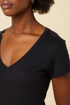 Joline Reverie Slub Tee - Black 9 Joline Reverie Slub Tee - Black -AGOLDE || CITIZENS OF HUMANITY Sales 14 1334 Joline Black 4