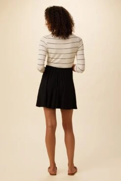 Evelyn Provence Rib Skirt - Black -AGOLDE || CITIZENS OF HUMANITY Sales 1551 Evelyn Provence Black 3