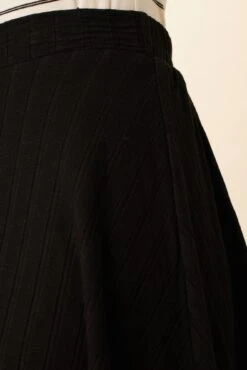 Evelyn Provence Rib Skirt - Black -AGOLDE || CITIZENS OF HUMANITY Sales 1551 Evelyn Provence Black 4