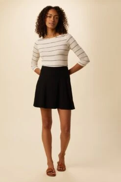 Evelyn Provence Rib Skirt - Black -AGOLDE || CITIZENS OF HUMANITY Sales 1551 Evelyn Provence Black 5