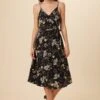 Varden Washable Silk Dress - French Jardin Black -AGOLDE || CITIZENS OF HUMANITY Sales 1593 Varden French Jardin Black 1