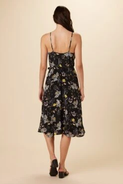 Varden Washable Silk Dress - French Jardin Black -AGOLDE || CITIZENS OF HUMANITY Sales 1593 Varden French Jardin Black 3