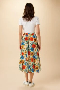 Blaze Washable Silk Skirt - Devon Floral -AGOLDE || CITIZENS OF HUMANITY Sales 15 9838 Blaze Silk Devon Floral 3