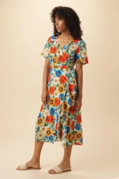 Luella Washable Silk Dress - Devon Floral -AGOLDE || CITIZENS OF HUMANITY Sales 16 10181 Luella Devon Floral 2