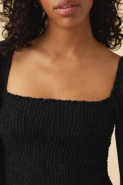 Averill Ramie Viscose Dress - Black 9 Averill Ramie Viscose Dress - Black -AGOLDE || CITIZENS OF HUMANITY Sales 18 10168 Averill Black 4