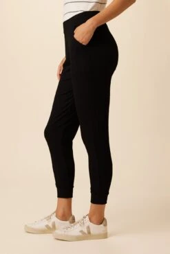 Skylar Paris Rib Joggers - Black 9 Skylar Paris Rib Joggers - Black -AGOLDE || CITIZENS OF HUMANITY Sales 2050 Skylar Black 2