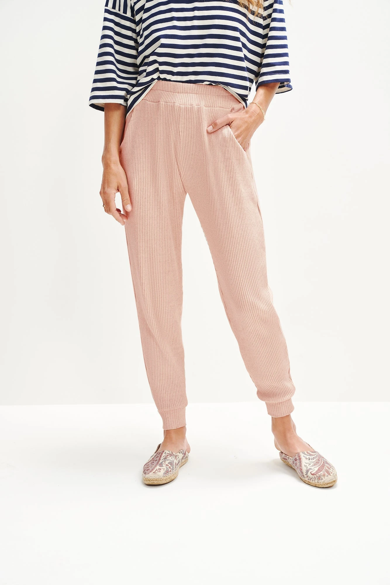 Skylar Paris Rib Joggers - Rose 3 Skylar Paris Rib Joggers - Rose