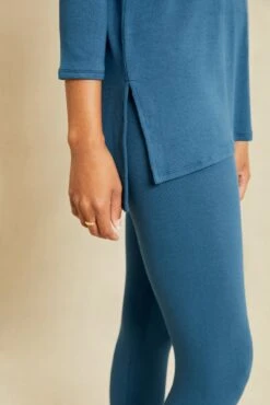 Celine 3/4 Sleeve Dream Rib Tee - Azure -AGOLDE || CITIZENS OF HUMANITY Sales 211013 AV October ECOMM 0069CelineAzureDreamRib 7135 web 4c9cf5ab c35c 4fc7 b4f8 42ec8ee9f3c6